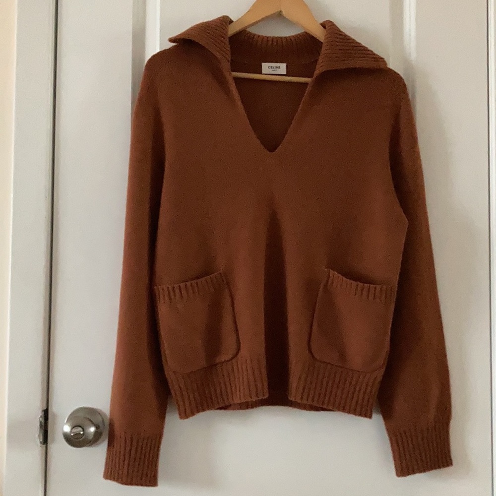 Celine 100% cashmere seamless sweater